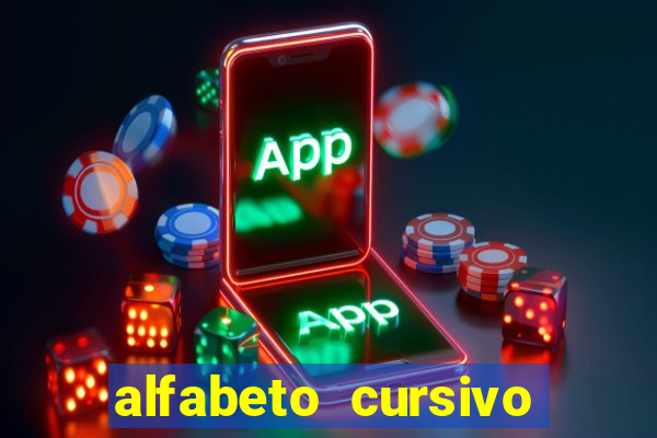 alfabeto cursivo pontilhado para imprimir pdf